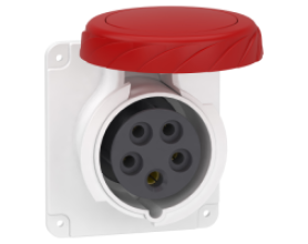 Ổ cắm âm dạng thẳng IP67 4P+E 400V 32A PKF32G735
