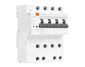 Cầu dao bảo vệ dòng rò, quá tải thông minh RCBOS 4 cực, 80A, 30mA, 6kA mã RCBOS-480/30