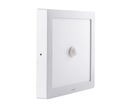 LED Panel ốp nổi nhôm, mặt vuông, cảm biến chuyển động 18W ánh sáng trắng SSPL-18T/MS