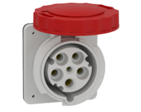 Ổ cắm âm dạng thẳng IP67 4P+E 400V 63A MÃ 81683