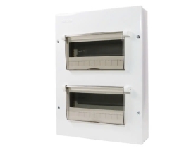 Tủ điện âm tường Nanoco NDP120 vỏ kim loại 12-20 đường