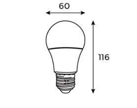 Bóng Đèn LED Bulb Công Suất 11W-Ánh Sáng Vàng