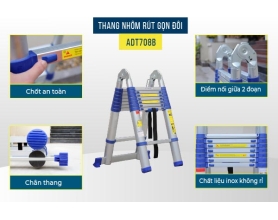 Thang Nhôm Rút Gọn (Chữ A) Advindeq ADT708B
