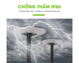 Đèn trụ năng lượng mặt trời UFO Kim Cương 1000W JD-U800