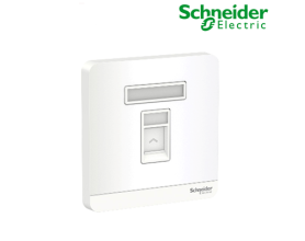 Bộ ổ cắm mạng cat6 đơn E8331RJS6_WE_G19 Schneider