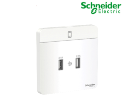 Bộ ổ sạc USB đôi 2.1A E8332USB_WE_G19 Schneider