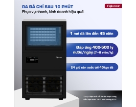 MÁY LÀM ĐÁ THƯƠNG MẠI KÈM LỌC NƯỚC UF FUJIHOME IM45C
