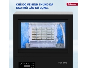 MÁY LÀM ĐÁ THƯƠNG MẠI KÈM LỌC NƯỚC UF FUJIHOME IM45C