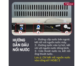 Máy làm đá thương mại kèm lọc nước UF Fujihome IM70C