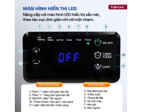 Máy làm đá thương mại kèm lọc nước UF Fujihome IM70C