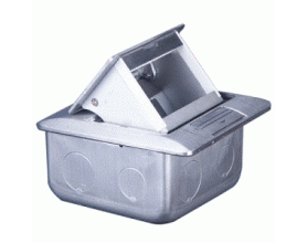 Ổ cắm âm sàn cho S-Flexi màu bạc E224F_ABE
