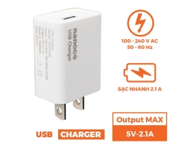Cốc sạc USB NUC5V2A Nanoco 