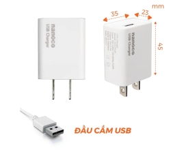 Cốc sạc USB NUC5V2A Nanoco 